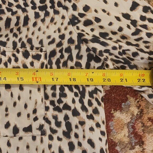 Bar III Leopard Print Shirt Dress EUC - Picture 6 of 7
